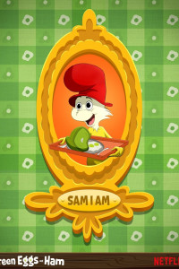 Зелёные яйца с ветчиной 